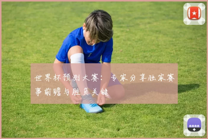 世界杯预测大赛：专家分享独家赛事前瞻与胜负关键